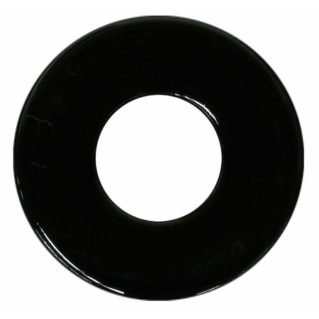 Midwest Fastener Flat Washer, For Screw Size 3/8" , Steel Black Chrome Finish, 8 PK 34404